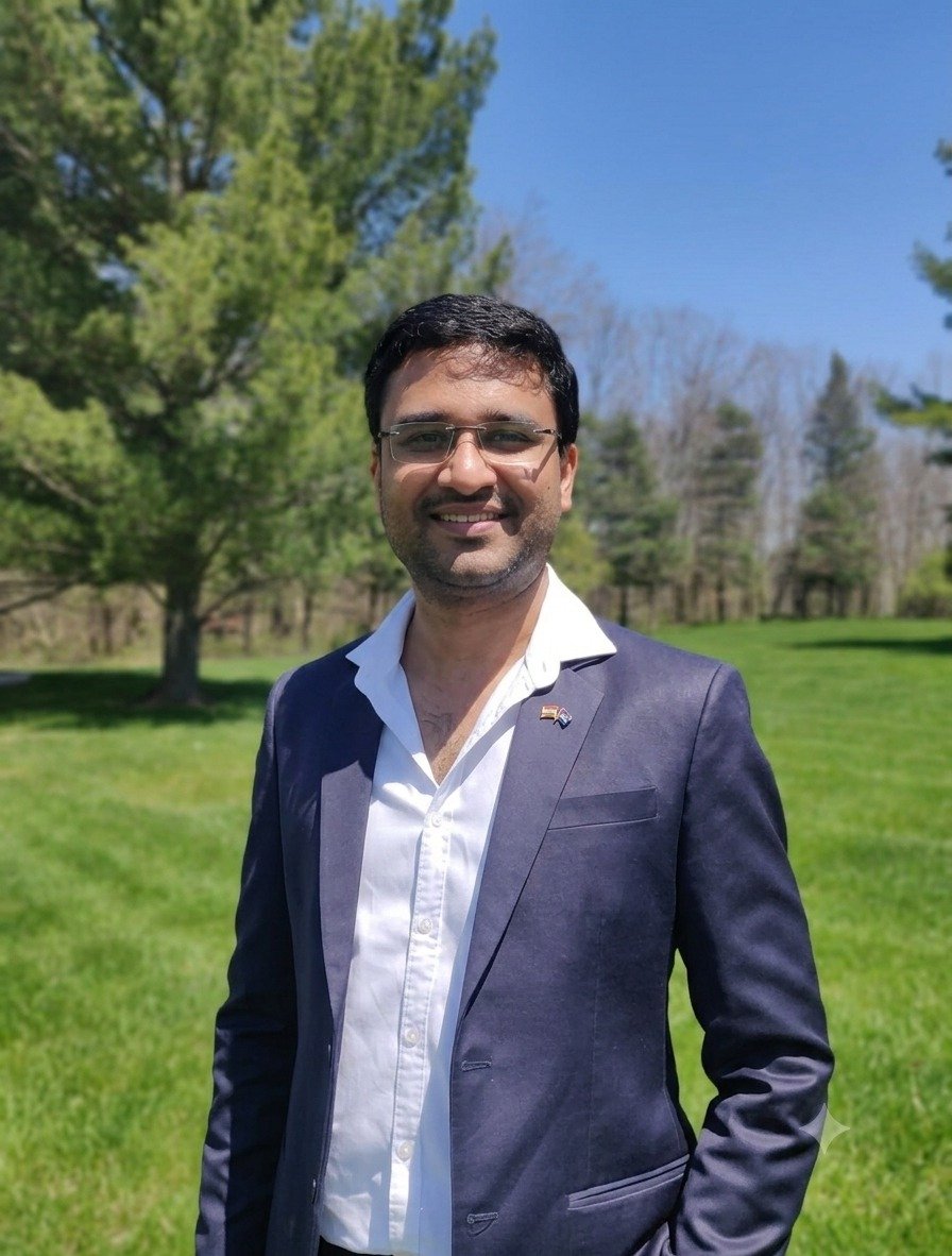 Aniket Bhavsar standing outdoors