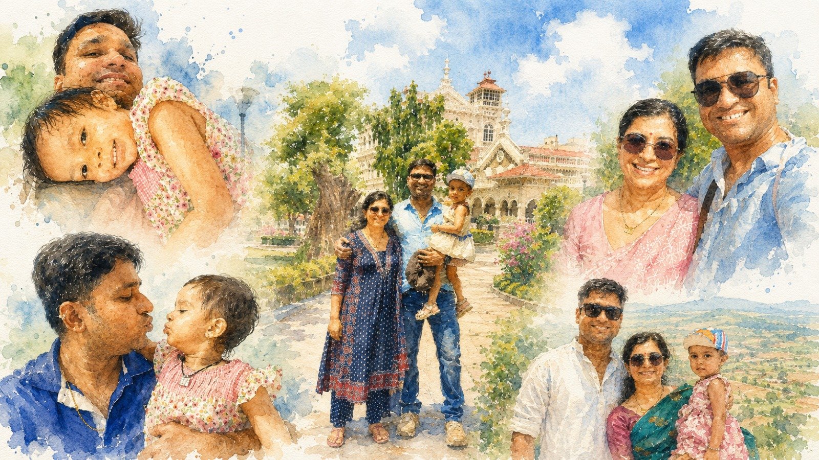 Aniket Bhavsar with family